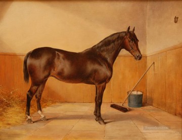 納屋の馬 Oil Paintings